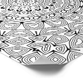 Poster Layered Heartburst Coloring Page Pattern Artwork (Coin)