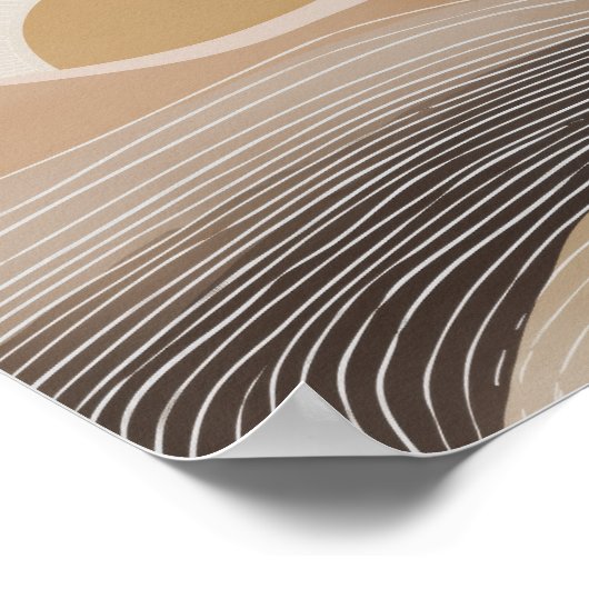 Poster Layers Of Mountains Abstract (Coin)