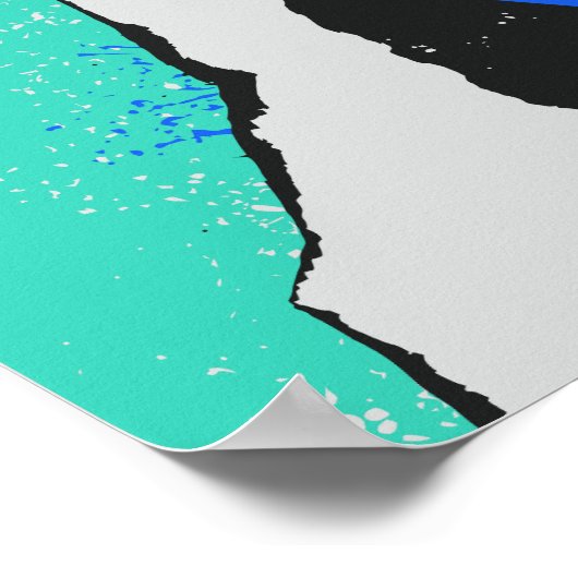 Poster Layers of Paint and Splashes (Coin)