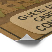 Poster Lazy Goat Spa Day Drôle Comique (Coin)