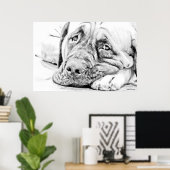 Poster Lazy Mastiff (Bureau à domicile)
