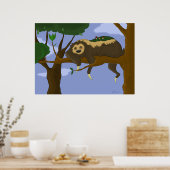 Poster Lazy Sloth (Cuisine)