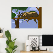 Poster Lazy Sloth (Bureau à domicile)