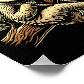 Poster Lazy Sloth Dminton Player Shutting 1 (Coin)