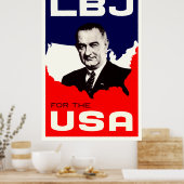 Poster LBJ 1964 pour les USA (Cuisine)