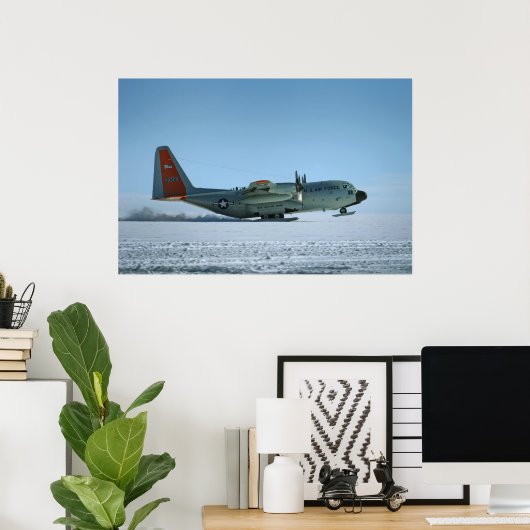 Poster LC-130 Hercules (Bureau à domicile)