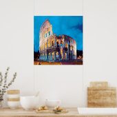 Poster ldp COLOSSEUM Rome - par nuit (Cuisine)