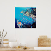 Poster ldp PÈRE NOËL CATALINA Island - Californie - port (Cuisine)