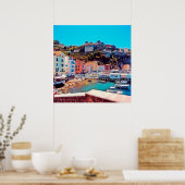 Poster ldp SORRENTO - panorama - plage - (Cuisine)