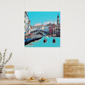 Poster ldp VENICE - gondolas - rialto - (Cuisine)