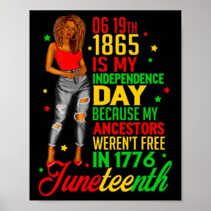 Poster Le 11° Jour De L'Indépendance Les Femmes Noires Li