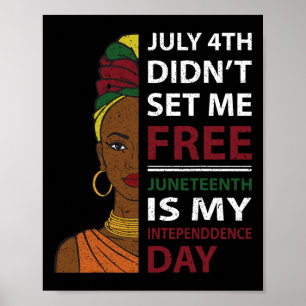 Poster Le 11 Juillet, C'Est Mon Jour De L'Indépendance
