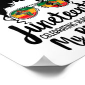 Poster Le 11° juin célébrant la liberté noire Mon anniver (Coin)