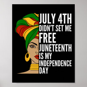 Poster Le 11 Juin, C'Est Mon Jour De L'Indépendance 1865