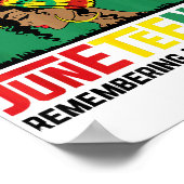 Poster Le 11° juin commémorant mes ancêtres célèbre Blac (Coin)