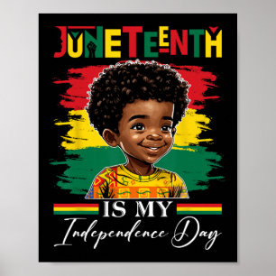 Poster Le 11 juin est ma fête nationale 1865 Afro Americ