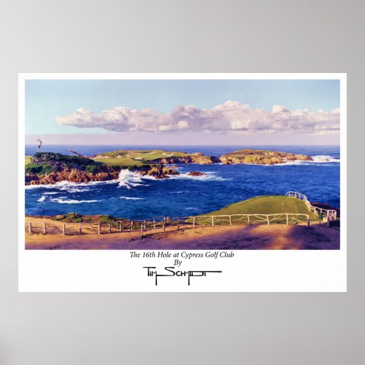 Poster Le 16ème trou du Cypress Golf Club (Devant)