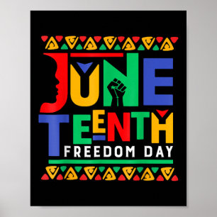 Poster Le 18ème anniversaire de la liberté noire Drôle fe