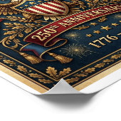 Poster Le 250e anniversaire d'Amérique Version 1 (Coin)