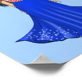 Poster Le 4 juillet avec Illustration de mode Fireworks (Coin)