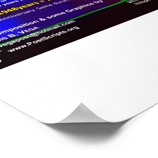 Poster Le 70ème anniversaire d'Israël - Génération d'arbr (Coin)