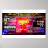 Poster Le 70ème anniversaire d'Israël - Génération d'arbr (Devant)