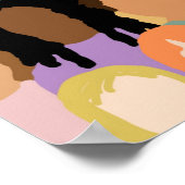 Poster Le 8 mars est la Journée internationale de la femm (Coin)