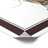 Poster Le Airship Penny Farthing Imaginaire (Coin)