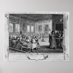 Poster Le 'apprenti travailleur développé riche