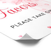 Poster Le Baby shower de la ceinture rose de Saint-Valent (Coin)