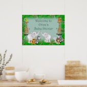Poster Le Baby shower de la jungle en Europe (Cuisine)
