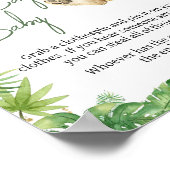 Poster Le Baby shower de lion rugissant ne dit pas bébé (Coin)