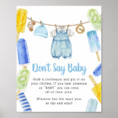 Poster Le Baby shower de Popsicle ne dit pas Baby (Devant)
