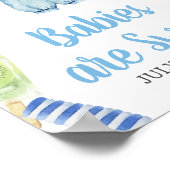 Poster Le Baby shower de psicle de garçon Les bébés sont  (Coin)