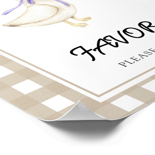 Poster Le Baby shower des petites oies (Coin)