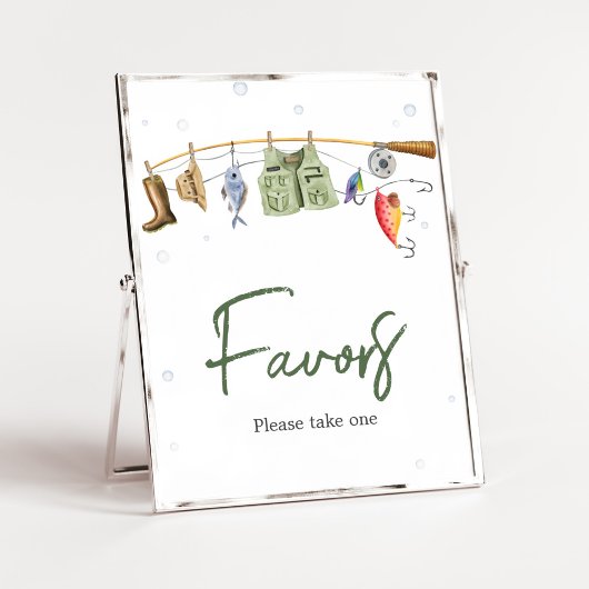 Poster Le Baby shower des petits pêcheurs