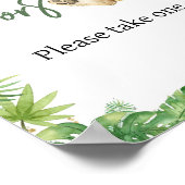 Poster Le Baby shower du lion rugissant favorise (Coin)