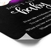 Poster Le Baby shower fantôme d'Halloween ne dit pas sign (Coin)