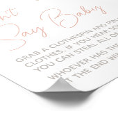 Poster Le Baby shower Fleur sauvage du printemps ne dit p (Coin)