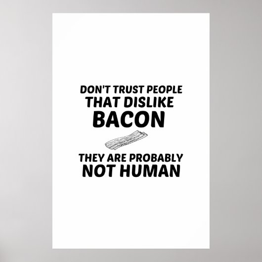 POSTER LE BACON N'AIME PAS L'HOMME (Devant)