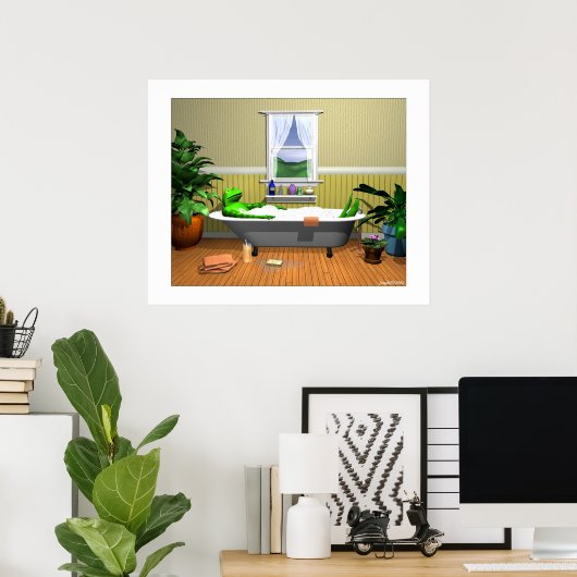 Poster Le Bain (Bureau à domicile)