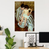 Poster Le bain de l'enfant de Mary Cassatt (vers 1892) (Bureau à domicile)