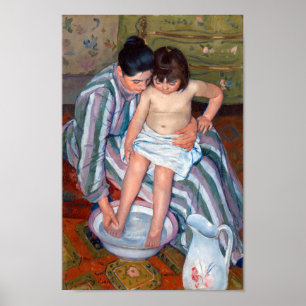 Poster Le bain de l'enfant, Mary Cassatt