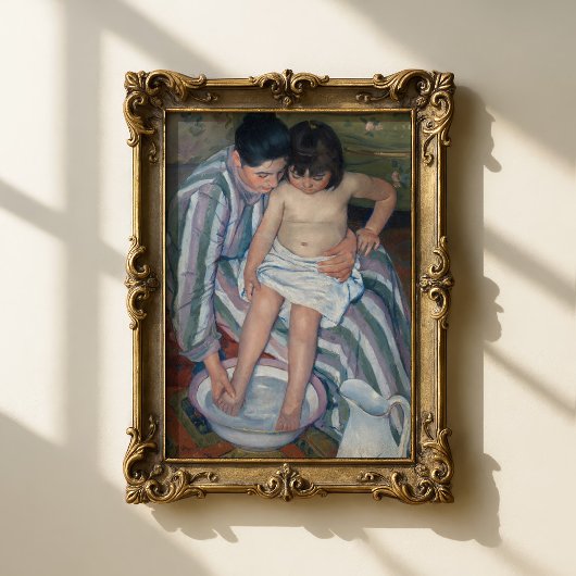 Poster Le bain de l'enfant | Mary Cassatt