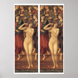 Poster Le bain de Vénus par Sir Edward Coley Burne-Jones