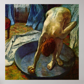 Poster Le bain par Edgar Degas