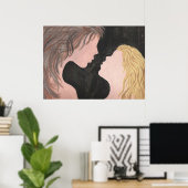 Poster Le baiser (Bureau à domicile)