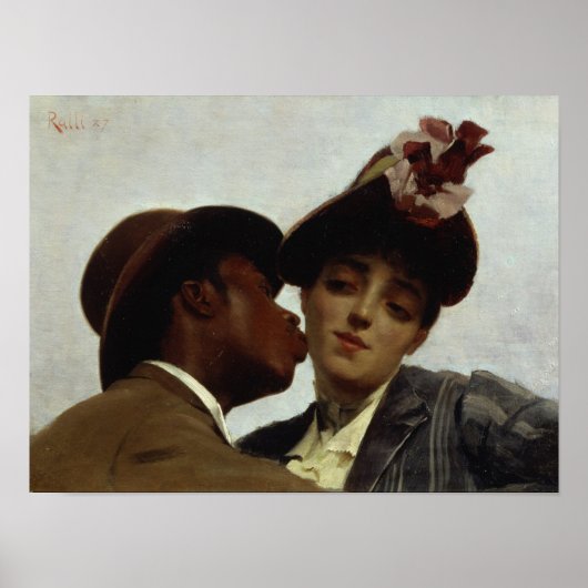 Poster Le baiser, 1887 (Devant)