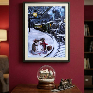 Poster Le baiser d'adieu Peinture d'Alfred Fox