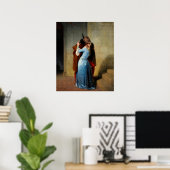 Poster Le baiser de Francesco Hayez (Bureau à domicile)